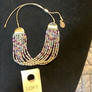 NWT LOFT seed bead, multi strand bracelet.
